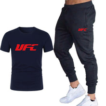 Load image into Gallery viewer, fashion new brand 2020 men's printing T-shirt + trousers sports suit