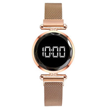 Load image into Gallery viewer, Luxury LED Women Magnetic Bracelet Watches Rose Gold Digital