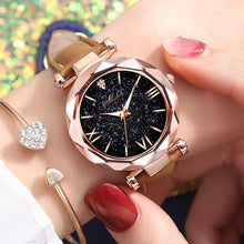 Load image into Gallery viewer, Women Watches 2020 Fashion Starry Sky Lady Quartz Wristwatch Female Clock