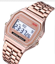 Load image into Gallery viewer, Fashion Men Women LED Digital Watch Clock Gold Silver Vintage
