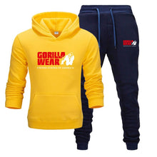 Load image into Gallery viewer, New Men&#39;s Hoodie Set Tracksuit Fashion GORILLA WEAR Sportswear
