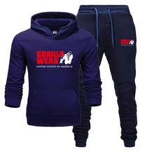 Load image into Gallery viewer, New Men&#39;s Hoodie Set Tracksuit Fashion GORILLA WEAR Sportswear
