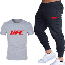 Load image into Gallery viewer, fashion new brand 2020 men&#39;s printing T-shirt + trousers sports suit
