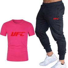 Load image into Gallery viewer, fashion new brand 2020 men&#39;s printing T-shirt + trousers sports suit
