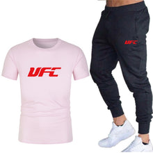 Load image into Gallery viewer, fashion new brand 2020 men&#39;s printing T-shirt + trousers sports suit
