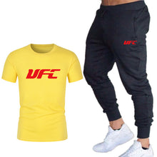 Load image into Gallery viewer, fashion new brand 2020 men&#39;s printing T-shirt + trousers sports suit
