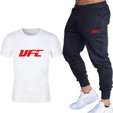 Load image into Gallery viewer, fashion new brand 2020 men&#39;s printing T-shirt + trousers sports suit
