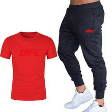 Load image into Gallery viewer, fashion new brand 2020 men&#39;s printing T-shirt + trousers sports suit
