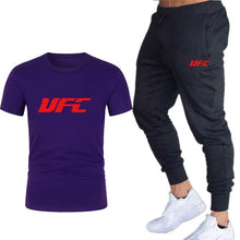 Load image into Gallery viewer, fashion new brand 2020 men&#39;s printing T-shirt + trousers sports suit
