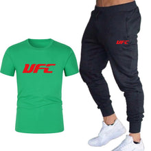 Load image into Gallery viewer, fashion new brand 2020 men&#39;s printing T-shirt + trousers sports suit
