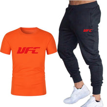 Load image into Gallery viewer, fashion new brand 2020 men&#39;s printing T-shirt + trousers sports suit
