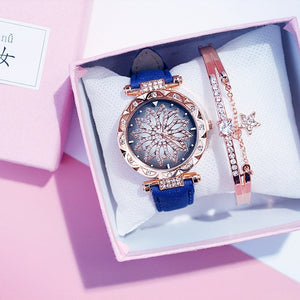 2019 Women Watches Set Starry Sky Ladies Bracelet Watch