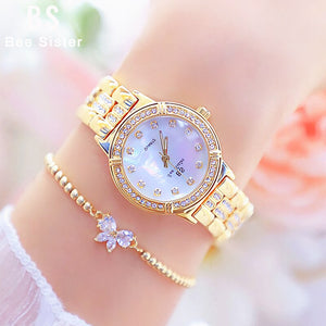 Women Watch Luxury Brand Fashion Rose Gold Diamond