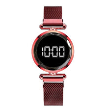 Load image into Gallery viewer, Luxury LED Women Magnetic Bracelet Watches Rose Gold Digital
