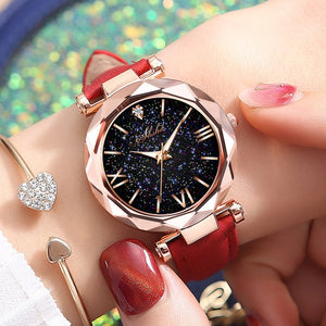 Women Watches 2020 Fashion Starry Sky Lady Quartz Wristwatch Female Clock