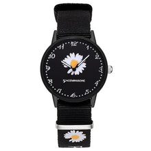 Load image into Gallery viewer, Fashion Daisy Flowers Nylon Band Watches For Women Casual
