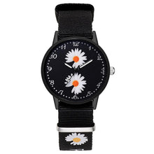 Load image into Gallery viewer, Fashion Daisy Flowers Nylon Band Watches For Women Casual
