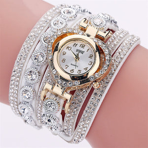 Women Luxury Rhinestone Bracelet Wristwatch Ladies