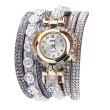 Load image into Gallery viewer, Women Luxury Rhinestone Bracelet Wristwatch Ladies
