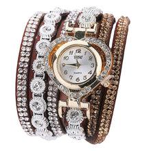 Load image into Gallery viewer, Women Luxury Rhinestone Bracelet Wristwatch Ladies
