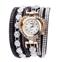 Load image into Gallery viewer, Women Luxury Rhinestone Bracelet Wristwatch Ladies
