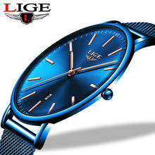 Load image into Gallery viewer, LIGE Womens Watches Top Brand Luxury Waterproof Watch Fashion Ladies
