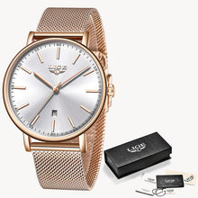 Load image into Gallery viewer, LIGE Womens Watches Top Brand Luxury Waterproof Watch Fashion Ladies
