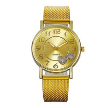 Load image into Gallery viewer, Fashion Women Quartz Watch Heart Pattern Mesh Belt Watch Lady
